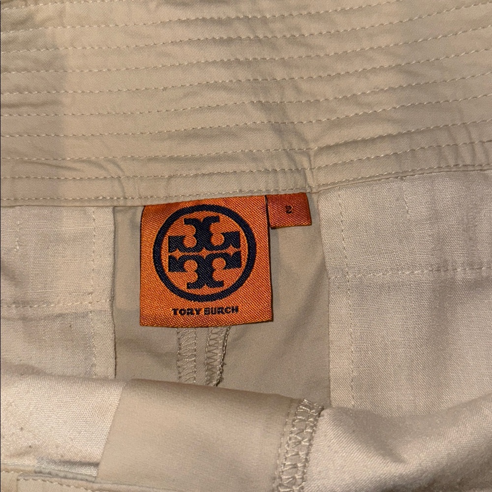 Tory Burch Cream Women's Shorts - Picture 2 of 4